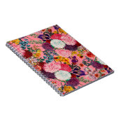 フローラピンクパターン ノートブック (右側)