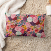 フローラピンクパターン ランバークッション (ブランケット)