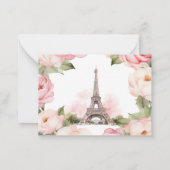 フローラピンクパリルヴィアデソブルキンセアニラ ノートカード (裏面)