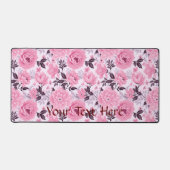 フローラピンクパレットパターン デスクマット (正面)