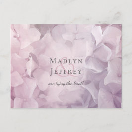 フローラピンクパープルアジサイの日付を保存 案内ポストカード