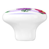 フローラピンクパープルウォーターストライプカラー名 セラミックノブ (側面)