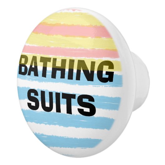 フローラピンクパープル水ストライプ色の名前セラミック セラミックノブ (右)