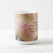 フローラピンクピーコ最高のックNANA子供母の日 コーヒーマグカップ (中央)
