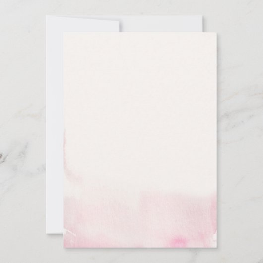 フローラピンクフラミンゴス金ゴールドティアラキンセアニラ 招待状 (裏面)