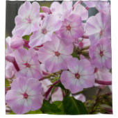 フローラピンクフロックス写真 シャワーカーテン (正面)