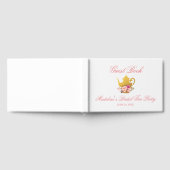 フローラピンクブライダルシャワーティーパーティー ゲストブック (全面)