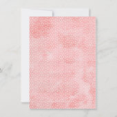 フローラピンクブライダルブランチブライダルシャワー招待 招待状 (裏面)