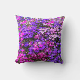 フローラピンクブルーフシアフローラポーチ クッション