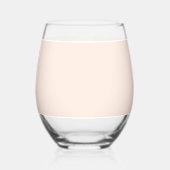 フローラピンクブーケストライプー結婚ズ ステムなしワイングラス (裏面)