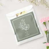 フローラピンクブーケセージ結婚グリーン フェイバーバッグ (封をした状態)