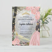フローラピンクプリンセスフォレスト誕生日キンセアニェラ 招待状 (スタンド正面)