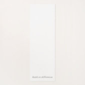 フローラピンクペットラバーズポープリント ヨガマット (裏面)