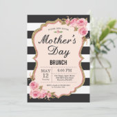 フローラピンクペニーズマザーズデイブランチ招待状 招待状 (スタンド正面)