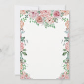 フローラピンクペニーズマザーズデイブランチ招待状 招待状 (裏面)