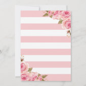 フローラピンクペニー13thバースデーパーティーへの招待 招待状 (裏面)