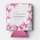 フローラピンクボウコケットスイーツ16誕生日 缶クーラー (裏面)