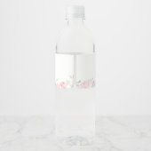 フローラピンクボウベビーイン開花ベビーシャワー ペットボトルラベル (裏面)