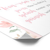 フローラピンクボウベビーイン開花ママオサバー ポスター (角)