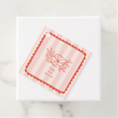 フローラピンクボストライプタニカル結婚 フェイバータグ (インサイチュ)