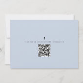 フローラピンクボタニカルさくらんぼ花QRコード 招待状 (裏面)