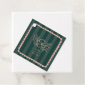 フローラピンクボタニカルグリーンストライプ結婚ズ フェイバータグ (インサイチュ)