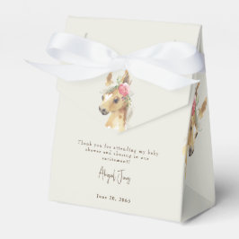 フローラピンクポニー&カウベビーシャワー フェイバーボックス