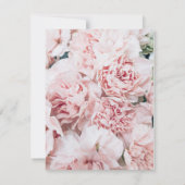 フローラピンクマグノリア結婚式招待状 招待状 (裏面)