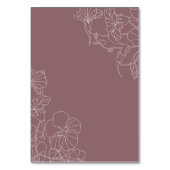 フローラピンクモーヴバースデーパーティー テーブルナンバー (裏面)