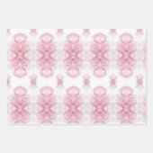 フローラピンクラップ紙フラットシートセット3 ラッピングペーパーシート (正面2)