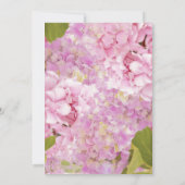 フローラピンクラベンダーアジサイブライダルシャワーインビ 招待状 (裏面)