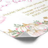 フローラピンクリトルカボチャベビー ポスター (角)