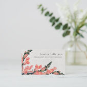 フローラピンクリフェイクネンテクスチャデリケーモダント 名刺 (スタンド正面)