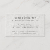 フローラピンクリフェイクネンテクスチャデリケーモダント 名刺 (裏面)