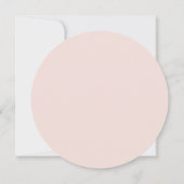 フローラピンクリースバプテスマ 招待状 (裏面)