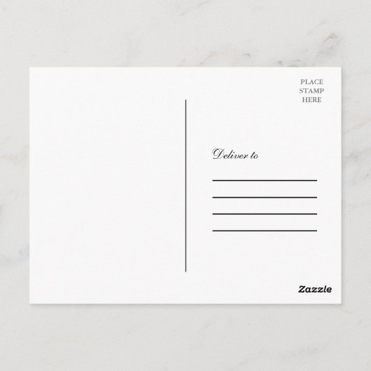 フローラピンクリース金ゴールド日付写真の保存 ポストカード (裏面)