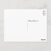 フローラピンクローズサンキューフラワーミント結婚ズ ポストカード (裏面)