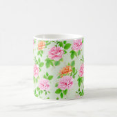 フローラピンクローズパターン–2367 コーヒーマグカップ (中央)