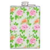 フローラピンクローズパターン–2367 フラスク (裏面)