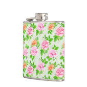 フローラピンクローズパターン–2367 フラスク (左)