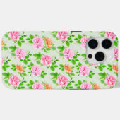 フローラピンクローズパターン–2367 Case-Mate iPhoneケース (裏面 (横))