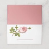 フローラピンクローズフラワーウェディングパーティーバラ プレイスカード (外部開封)
