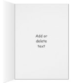 フローラピンクローズブドグリーティングカード (内側 (右))