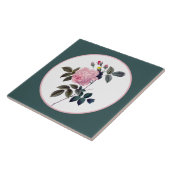 フローラピンクローズヴィンテージ タイル (側面)