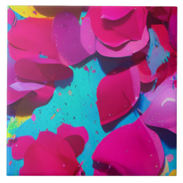 フローラピンクローズ花びら タイル