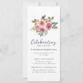 フローラピンクローゼズ葬儀デジタルイベント 招待状 (正面)