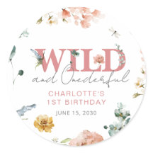 フローラピンクワイルド&オネダーフル女の子1st誕生日