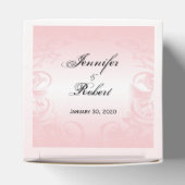 フローラピンクヴィンテージウェディングフライトボックス フェイバーボックス (上部)