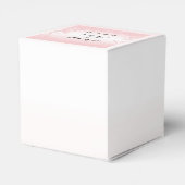 フローラピンクヴィンテージウェディングフライトボックス フェイバーボックス (裏面サイド)