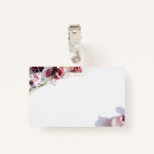 フローラピンク名 バッジ (裏面クリップ)
